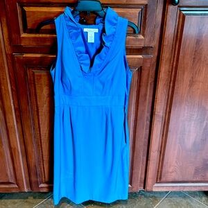 London Times Sleeveless Ruffled Stretch  Dress 10
